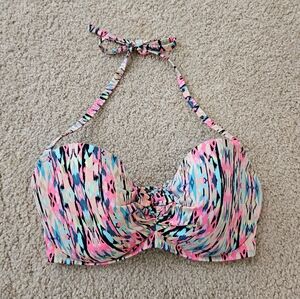Shade & Shore Multicolor Bikini Top Women's Size 34DD